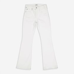 Weiße Emannuelle Bootcut Jeans