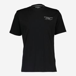 Schwarzes T-Shirt mit Aufdruck