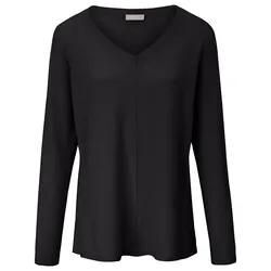 V-Pullover aus 100% Premium-Kaschmir include schwarz, 38