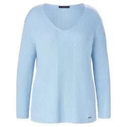 V-Pullover Emilia Lay blau, 50