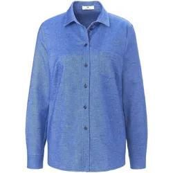 Bluse Hemdkragen Peter Hahn blau, 50