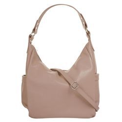 Shopper SAMANTHA LOOK Gr. B/H/T: 35cm x 25cm x 10cm onesize, rosa, Damen, Leder, unifarben, Taschen, echt Leder, Made in Italy