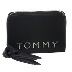 Geldbörse TOMMY JEANS "Women TJW BOLD MED ZA Wallets" schwarz Kleinlederwaren