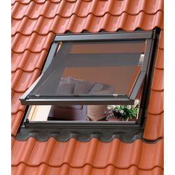 Hitzeschutz-Markise VELUX "mit Haltekrallen MHL 200 5060", schwarz, Aluminium, Polyester, Markisen, Tageslicht & Hitzeschutz