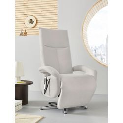 TV-Sessel SIT & MORE "Tycoon mit Kopfteilverstellung und 360 Drehfunktion", silber, B:74cm H:112cm T:82cm, 98%Polyester, 2%Polyamid, Sessel, wahlweise manuell oder elektrischer Funktion, auch mit Akku (kabellos)