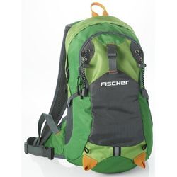 Fahrradrucksack FISCHER FAHRRAD "Rucksack mit Helmnetz", grün, Rucksäcke, Nylon, mit Helmnetz