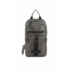 Sportrucksack DISCOVERY "Shield" Gr. B: 12 cm, grün (khaki) Rucksäcke aus rPet Polyester-Material