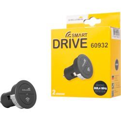 Tor-Funksteuerung SCHELLENBERG "Funk-Autosender Smart DRIVE 2-Kanal", grau (schwarz), B:2,1cm H:3,6cm L:5cm, Kunststoff, Funksteuerungsmodule, zur Bedienung von Garagentorantrieben mit 868,4 MHz