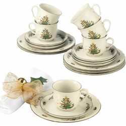 Kaffeeservice SELTMANN WEIDEN "Geschirr-Set, Service Marie-Luise, Advent, Weihnachten", bunt (elfenbeinfarben, bunt), 18 tlg., Porzellan, Geschirr-Sets, Made in Germany, 18 Teile, für 6 Personen