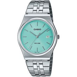 Quarzuhr CASIO TIMELESS COLLECTION "MTP-B145D-2A1VEF", silber (silberfarben), Armbanduhren, Damen, Armbanduhr, Herrenuhr, Damenuhr, analog, Datum