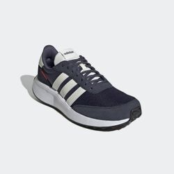 Sneaker ADIDAS SPORTSWEAR "RUN 70S", Gr. 40, blau (shadow navy, sanftes weiß, legend ink), Leder, Textil, sportlich, Schuhe