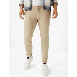 Chinohose BRAX "Style SILVIO", Herren, Gr. 34, Länge 30, beige, 98% Baumwolle, 2% Elasthan, Hosen