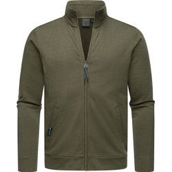 Kapuzensweatjacke RAGWEAR "Miet" Gr. 4XL (60), grün (olivgrün) Herren Sweatjacken coole Basic Sweatjacke