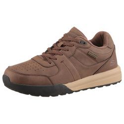 Sneaker SKECHERS "NETSON-GANDER" Gr. 43, braun, Herren, Nubuklederimitat, Schuhe, Trekking Schuh, Schnürschuh, Outdoorschuh mit robuster Laufsohle