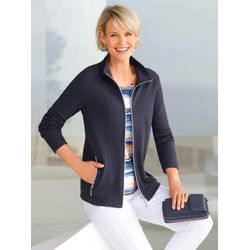 Shirtjacke CASUAL LOOKS "Shirtjacke" Gr. 36, blau (marine) Damen Shirts