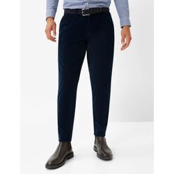 Chinohose BRAX "Style TINO", Herren, Gr. 48, Normalgrößen, blau (dunkelblau), 100% Baumwolle, Hosen