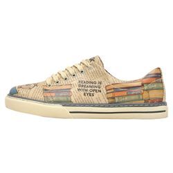 Sneaker DOGO "Damen Sneaker A Pair of Doves Vegan Damen Sneaker / female", Damen, Gr. 37, Normalschaft, braun (natur, braun), Lederimitat, Schuhe, Vegan