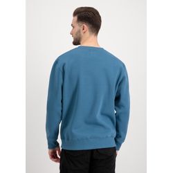 Sweater ALPHA INDUSTRIES "Alpha Industries Men - Sweatshirts Basic Small Logo" Gr. S, blau (vintage marine) Herren Sweatshirts