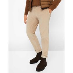 Chinohose BRAX "Style FABIO JOG" Gr. 35, Länge 36, beige, Herren, 98% Baumwolle, 2% Elasthan, Hosen