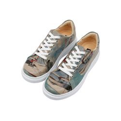 Plateausneaker DOGO "Damen Myra Hey Sailor Vegan Damen Sneaker / female" Gr. 36, Normalschaft, bunt (natur) Damen, Lederimitat, Schuhe Vegan