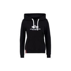 Hoodie ALPHA INDUSTRIES "Alpha Industries Women - Hoodies New Basic Wmn" Gr. L, schwarz Damen Sweatshirts