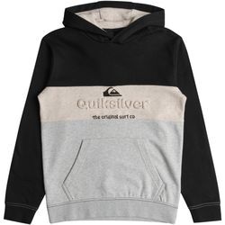 Kapuzensweatshirt QUIKSILVER "EMBOSS BLOCK HOODIE YOUTH" Gr. 14 (158/164), schwarz Kinder Sweatshirts