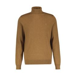 Rollkragenpullover LERROS "LERROS Rollkragen-Strickpullover" Gr. L, beige (soft melange) Herren Pullover