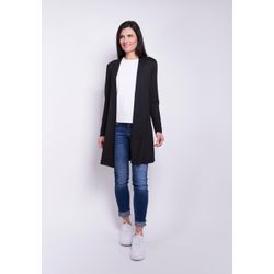 Cardigan SEIDEL MODEN Gr. 40, schwarz, Damen, Obermaterial: 95% Viskose, 5% Elasthan, unifarben, Strickjacken, MADE IN GERMANY