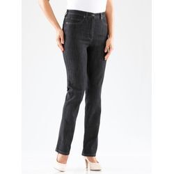 5-Pocket-Jeans CASUAL LOOKS, Damen, Gr. 38, Normalgrößen, schwarz (schwarz, denim), 78% Baumwolle, 20% Polyester, 2% Elasthan, unifarben, lang, Jeans