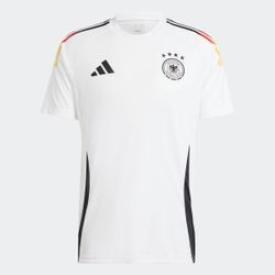 Fußballtrikot ADIDAS PERFORMANCE "DFB H JSY FAN" Gr. XXL, weiß, Herren, Obermaterial: 100% Polyester, Trikots, Deutschland EM Trikot 2024 Herren