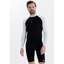 Radtrikot ELITE LAB "Bike Elite X1", Herren, Gr. L, schwarz-weiß (weiß, schwarz), 82% Polyester, 18% Elasthan, unifarben, casual, lang, Rundhals, Trikots, aus leichtgewichtigen und schnell trocknenden Materialien