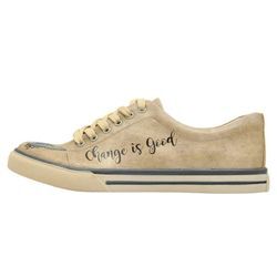 Sneaker DOGO "Damen A Pair of Doves Vegan Damen / female" Gr. 37, Normalschaft, beige (natur-schwarz) Damen Schuhe Vegan