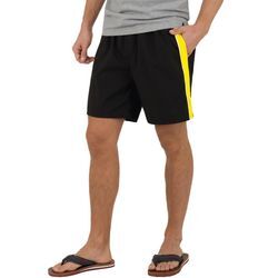 Jerseyhose TRIGEMA "TRIGEMA Bade-/Freizeitshorts", Herren, Gr. L, US-Größen, schwarz, 100% Polyamid, sportlich, Hosen