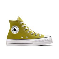 Sneaker CONVERSE "CHUCK TAYLOR ALL STAR LIFT PLATFORM", Gr. 36, grün (magic forest, weiß, schwarz), Textil, sportlich, Schuhe