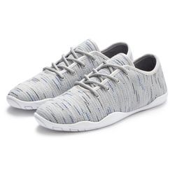 Sneaker LASCANA, Damen, Gr. 36, grau, Obermaterial: 100% Textilmaterial. Futter: 100% Textilmaterial. Decksohle: 100% Textilmaterial. Laufsohle: 100% Synthetik, meliert, gemustert, casual, Schuhe, Freizeitschuh, Halbschuh, Slipper superleicht, ultraflache Sohle VEGAN