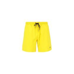 Shorts ALPHA INDUSTRIES "Alpha Industries Men - Basic Swim Short" Gr. M, Normalgrößen, gelb (empire gelb) Herren Hosen