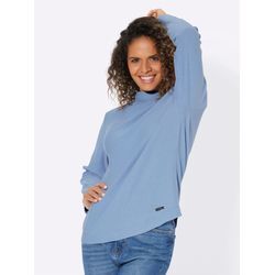 Strickpullover CASUAL LOOKS "Pullover" Gr. 38, blau (bleu) Damen Pullover