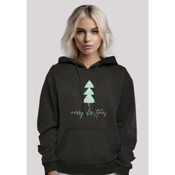 Kapuzenpullover F4NT4STIC "Merry Christmas Weihnachten", Damen, Gr. L, schwarz, Obermaterial: 65% Baumwolle, 35% Polyester, casual, relaxed fit, Langarm, Pullover Hoodie Sweatshirt, Premium Qualität, Weihnachten, Geschenk