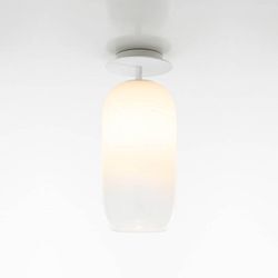 Artemide Gople Mini Deckenlampe, weiß/weiß