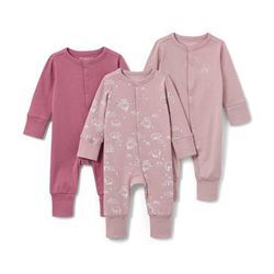 3 Baby-Pyjamas - Creme - Baby - Gr.: 50/56