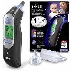 Braun ThermoScan 7 Infrarot Fieberthermometer Vorgewärmte Meßspitze