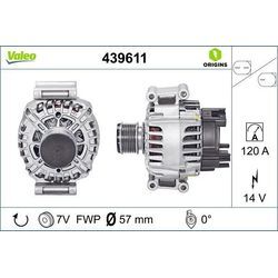 VALEO Generator NEW ORIGINAL PART 14V 120A für MERCEDES-BENZ (BBDC) BEIJING BENZ 2711541402 A2711541402 439611