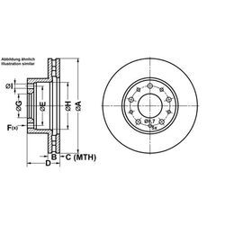 ATE Bremsensatz-Vorderachse Bremsensatz, Scheibenbremse vorne rechts links belüftet 280mm für PEUGEOT FIAT CITROËN 51740246 51848620 51848621 IJF141BI