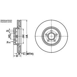 ATE Bremsensatz-Vorderachse Bremsensatz, Scheibenbremse vorne rechts links belüftet 320mm für VAUXHALL MAZDA SAAB FORD VOLVO OPEL 30683274 31400942 31