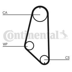 CONTINENTAL CTAM Wasserpumpe + Zahnriemensatz für OPEL CT720WP1