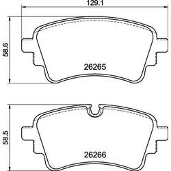 BREMBO Bremsbelagsatz, Scheibenbremse hinten rechts links mit Zubehör für VW AUDI 8W0698451AN 8W0698451AP 80A498451J P 85 185