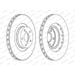 FERODO Bremsscheibe vorne rechts links belüftet 293mm für TOYOTA SUBARU 26300FE010 26300SA001 26300FE011 DDF1175C