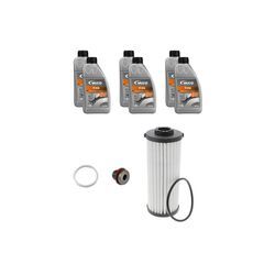 VAICO Teilesatz, Ölwechsel-Automatikgetriebe Q+, Erstausrüsterqualität MADE IN GERMANY mit Dichtungen für VW VAG 0GC325183A GC325183kit2 0GC325183 V10