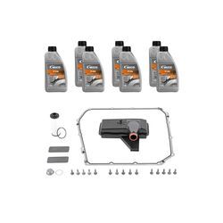 VAICO Teilesatz, Ölwechsel-Automatikgetriebe EXPERT KITS + mit Dichtung für SKODA VW SEAT AUDI VAG B5325330A 0B5325429E B5325429E V10-3220