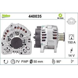 VALEO Generator REMANUFACTURED PREMIUM 14V 150A für RENAULT 231000024R 8200725683 8200404461 440035